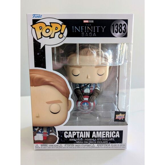 Funko Pop Captain America Steve Rogers Upper Deck Funko Redemption #1383 - Picture 2 of 5
